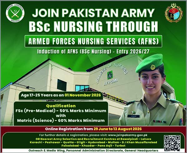 BSc Nursing through Armed Forces Nursing Services (AFNS)